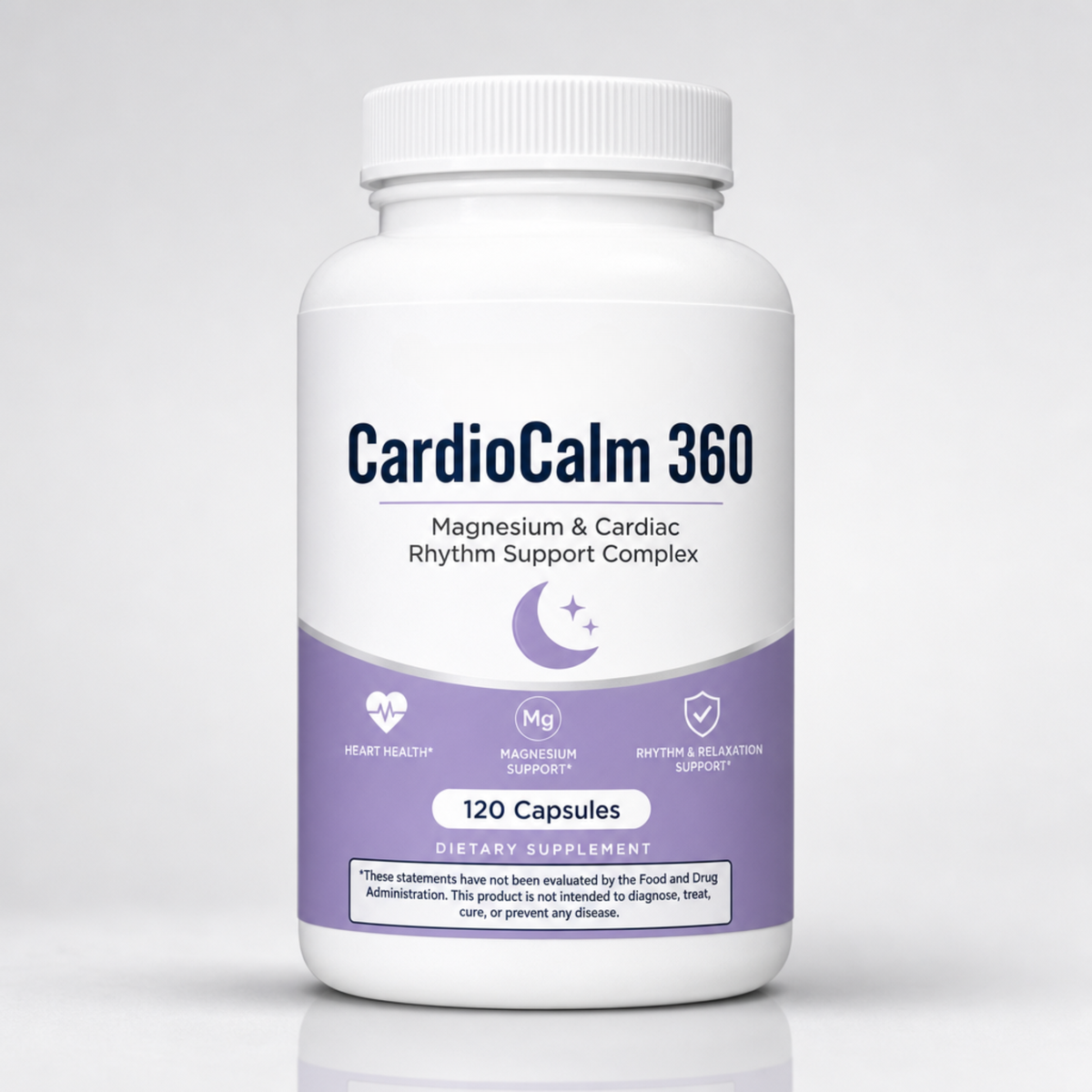 CardioCalm 360 — Magnesium & Cardiac Rhythm Support Complex (120 Capsules)