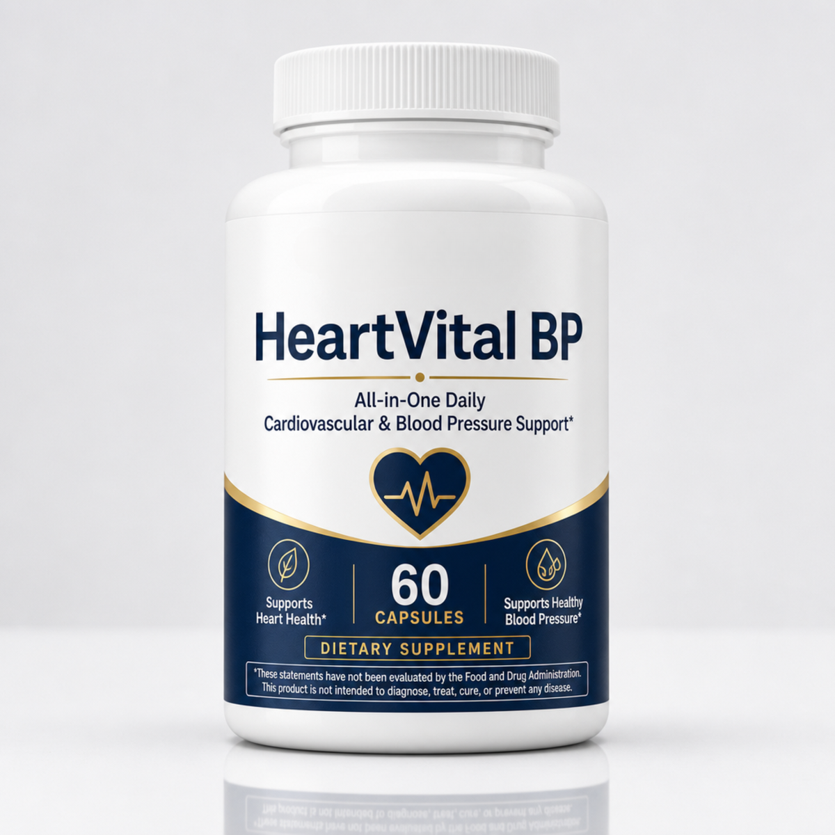 HeartVital BP — All-in-One Daily Cardiovascular & Blood Pressure Support (60 Capsules)